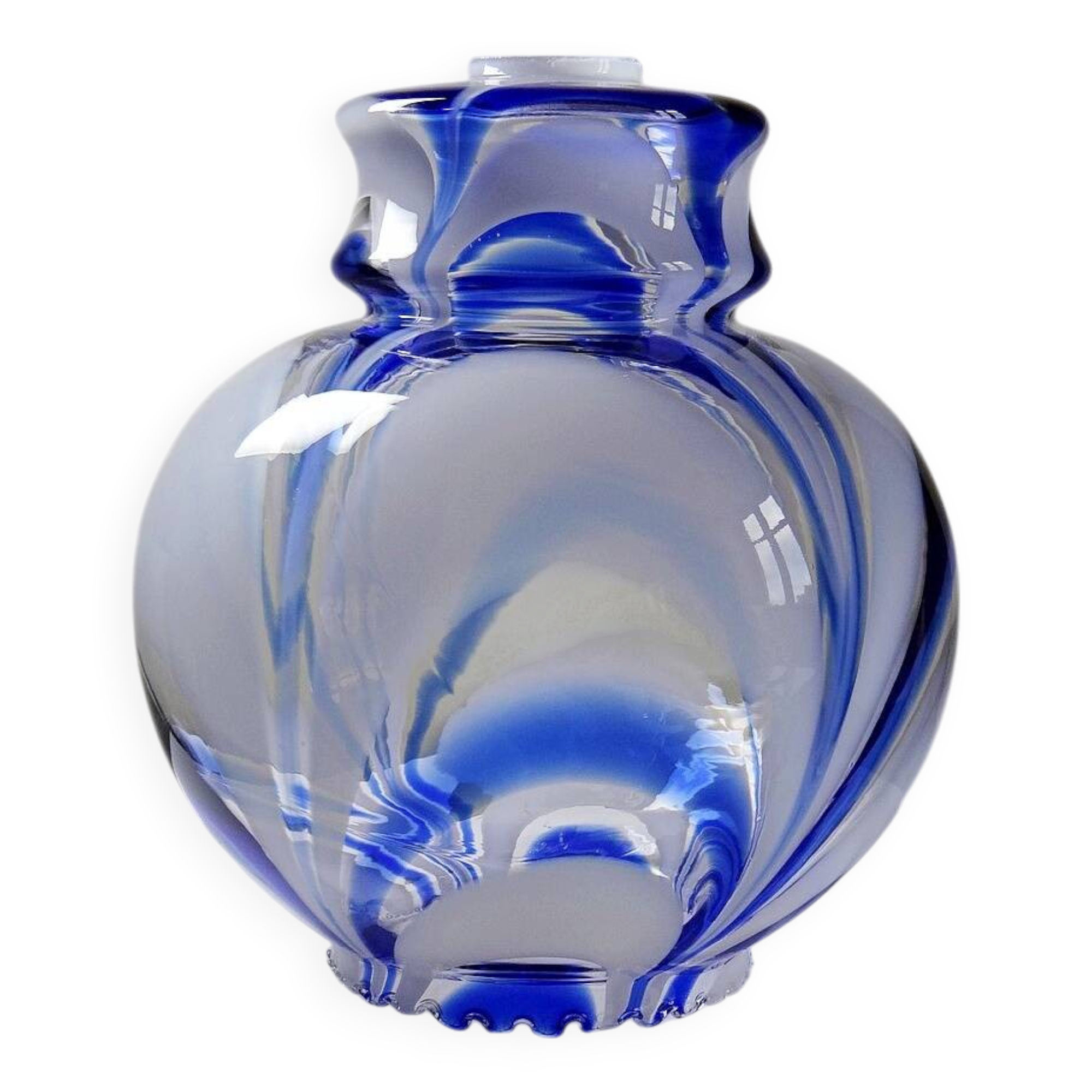 Large vintage Murano glass light globe from the 60s-70s attributed to Mor