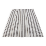 Vintage Anatolian Striped Hemp Kilim Rug, Reference 3665