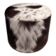 Pouf in cowhide, 1970s