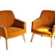 1/2 club chairs original 50s 60s