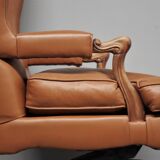 Leather office chair by Fior, 1980