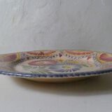 Henriot Quimper plate flat pink flowers