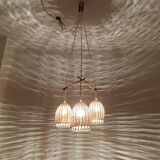 Wicker and Bamboo cascading lamp