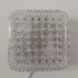 Plafonnier, applique en verre moulé, 1970