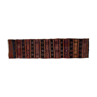 Vintage Extra Long Turkish Kurdish Runner Rug 123 x 521 cm