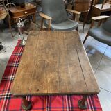 Carved wood table