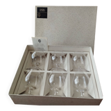 6 crystal cognac glasses from Sèvres