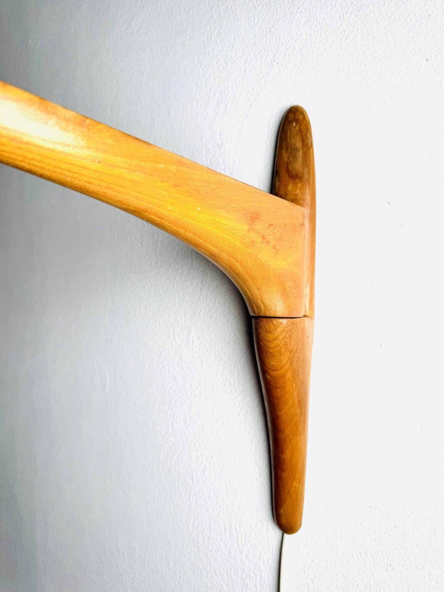 Swivel Arm Teak Wall Lamp With Pine Veneer Shade By Unknown Designer, Sweden 1960S
