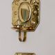 Pair of mid-century brass Swedish sconces