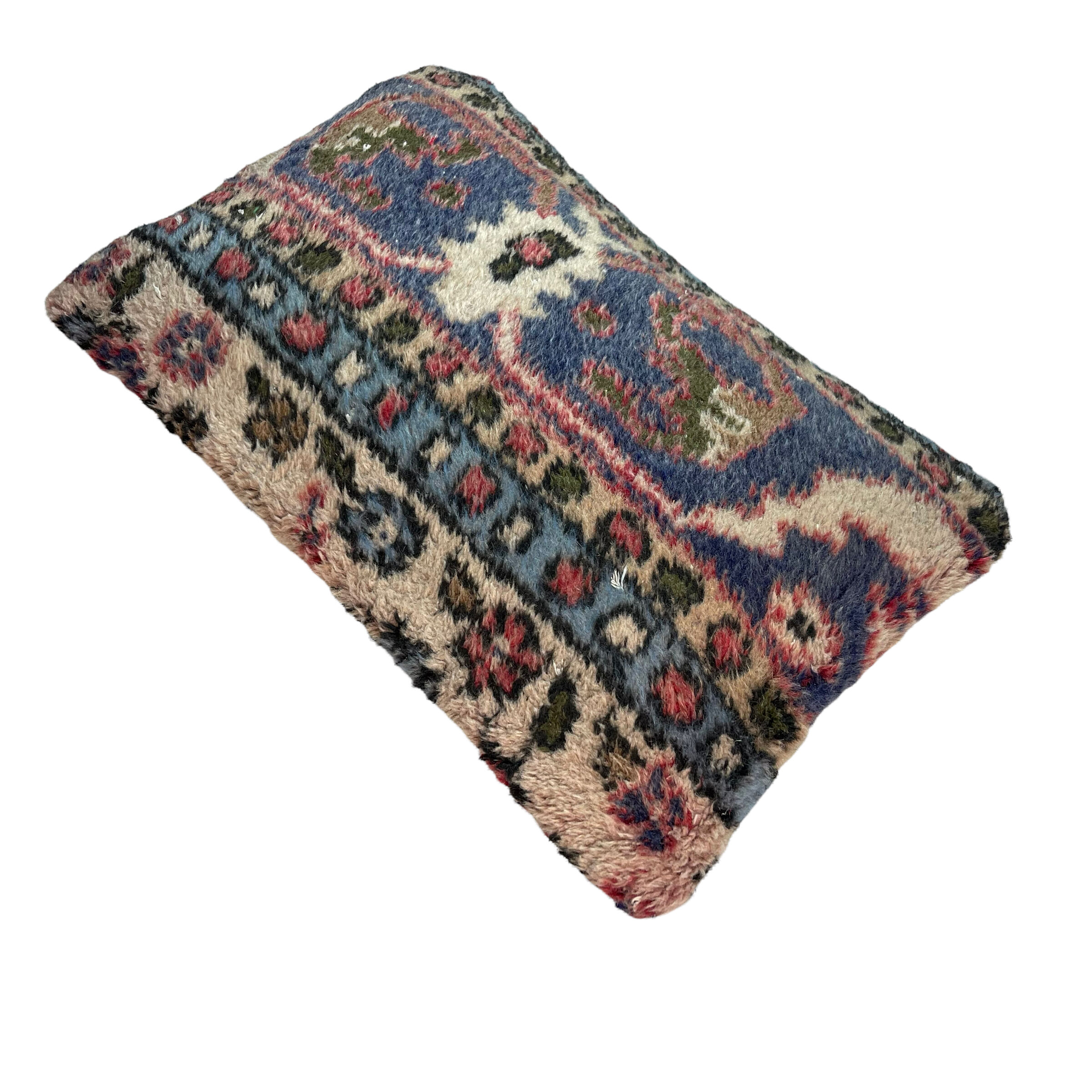 Vintage turkish rug cushion cover, 30 x 50 cm