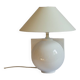 Racket white ceramic lamp base, Ikea, 1989