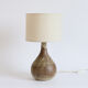 Lampe en grès signée