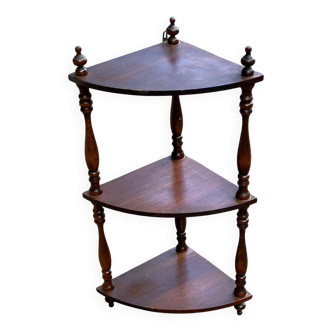 Vintage wooden corner shelf