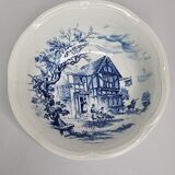 Earthenware vegetable with blue décor Gien Wedgwood
