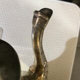 Silver metal teapot