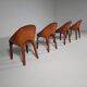 Ensemble de quatre chaises "Lira e Liuto" par Mario Bellini pour Cassina, Italie, années 1980