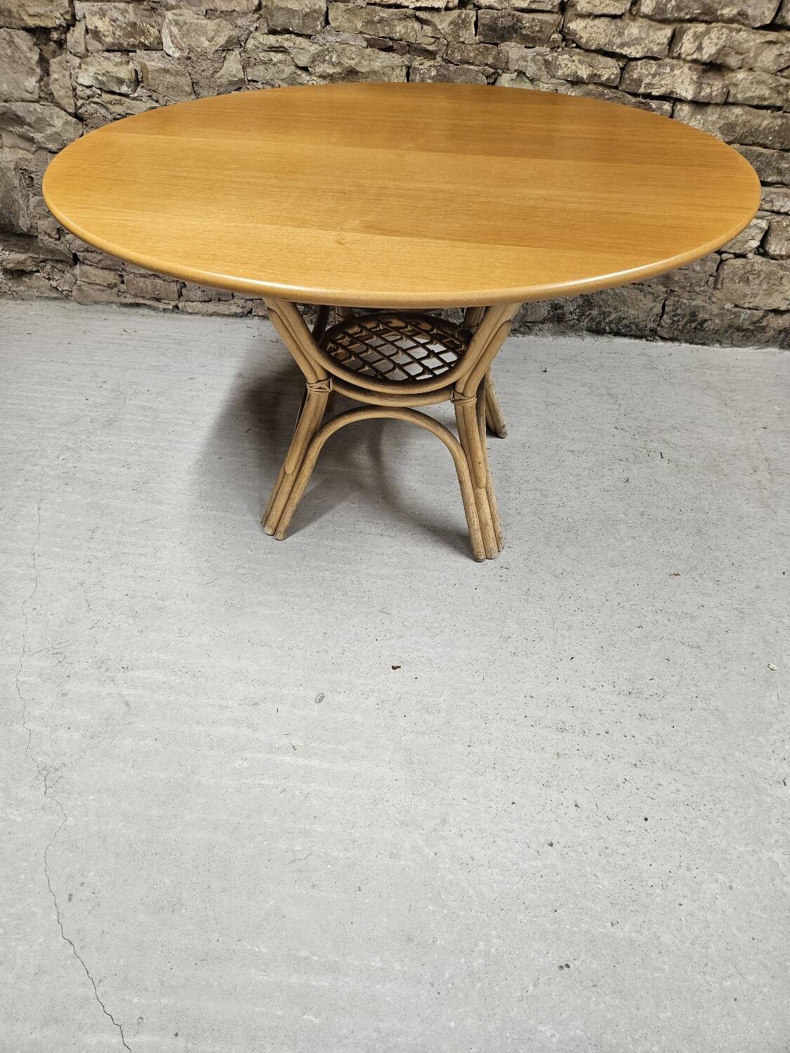 Vintage bamboo table 1980"