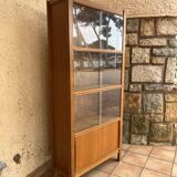 1950 oak glazed bookcase Émile SEIGNEUR