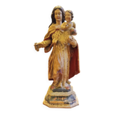 Virgin and Child. Polychrome statue. 17th century.