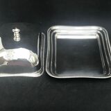English silver butter dish
