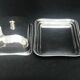English silver butter dish