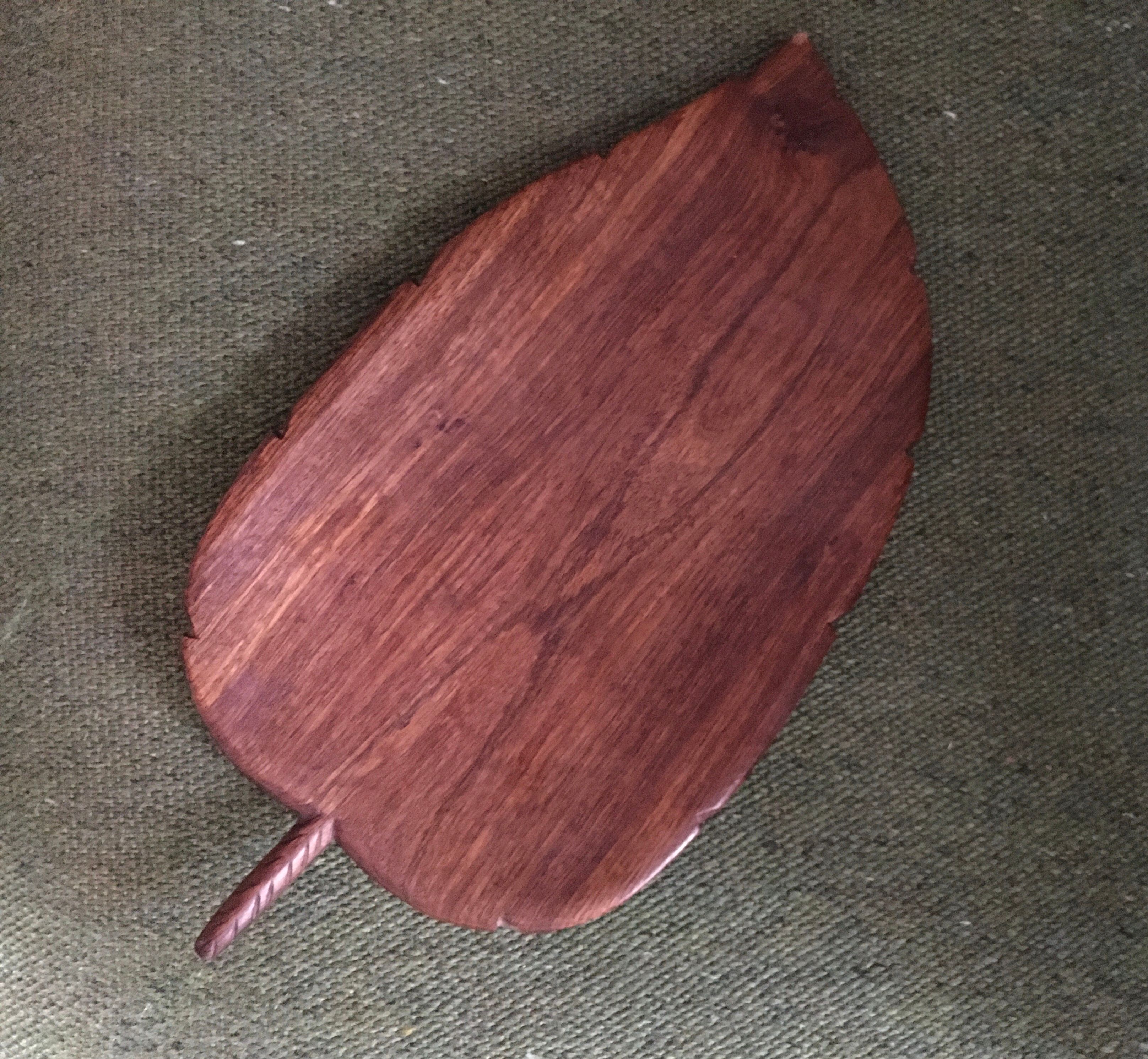 Vintage teak pocket emptier
