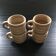 Lot 4 tasses grès beige