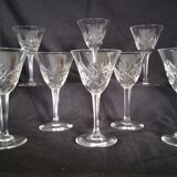 Set of 11 Villeroy & Boch crystal aperitif glasses