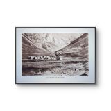 The barns of Moudang, Hautes-Pyrénées, photo printed in 1937.