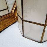 Mother-of-pearl and brass lampshade