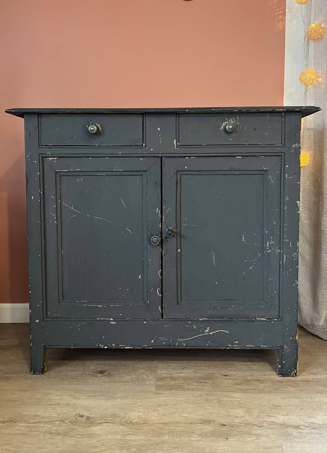 Slate blue Parisian buffet