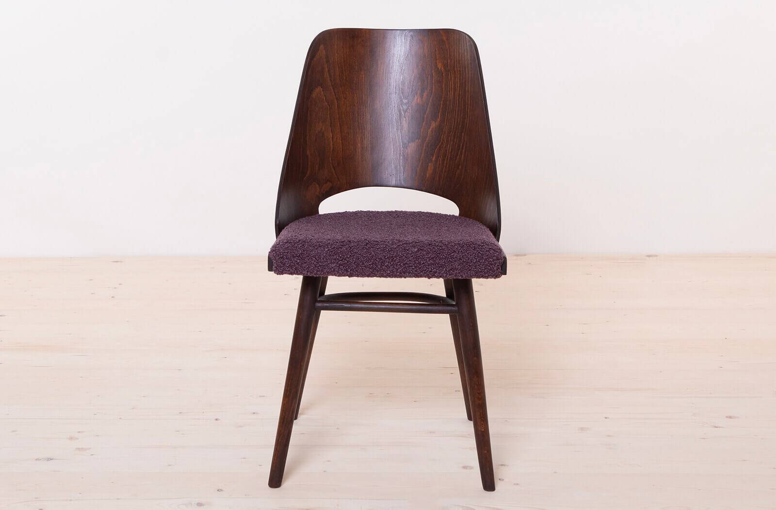 Set of 6 Dining Chairs by R. Hofman for TON, Model 514, 1960s, Reupholstered