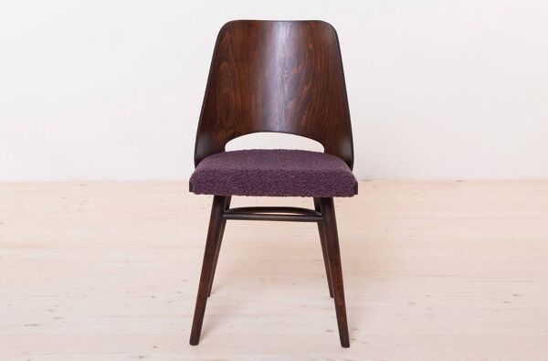 Ensemble de 6 chaises de salle à manger par R. Hofman pour TON, modèle 514, années 1960, retapissées
