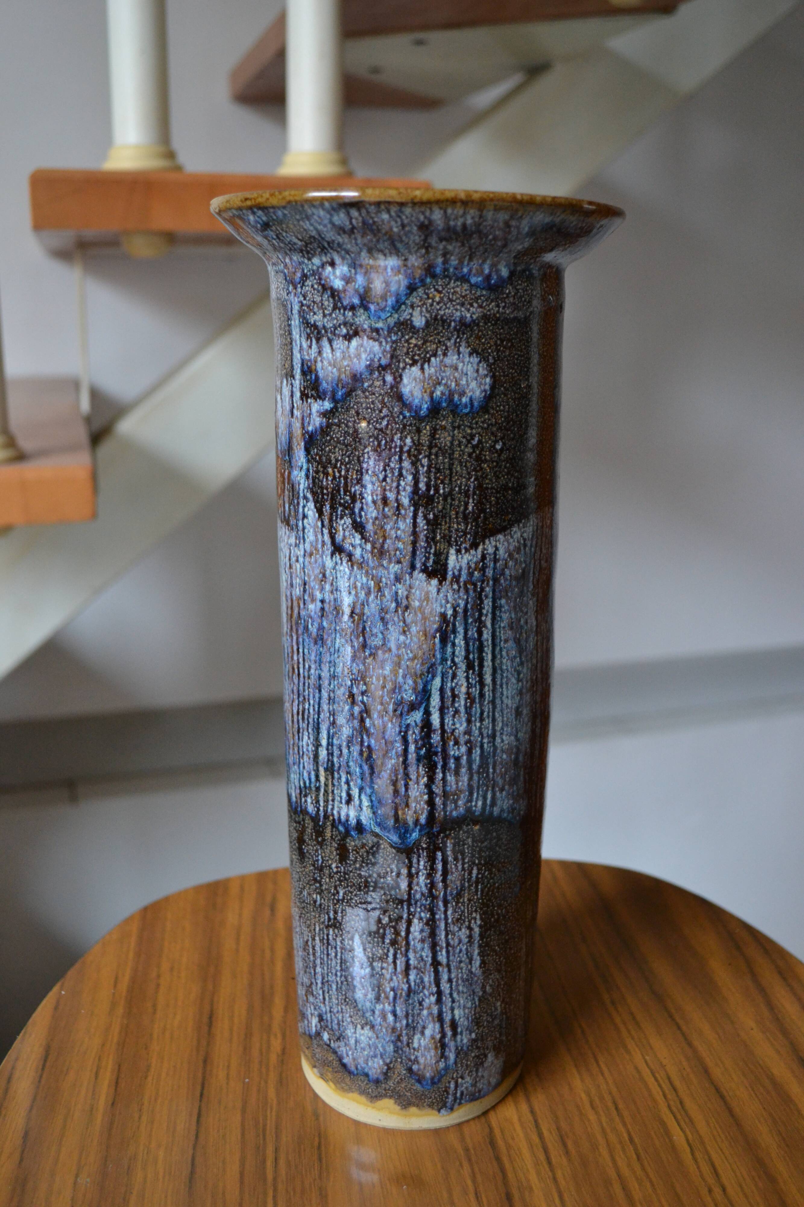 Glazed stoneware vase by Robert Héraud