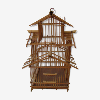 Cage bird bamboo