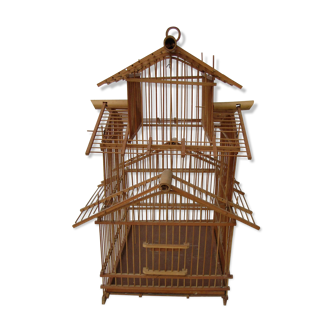 Cage bird bamboo