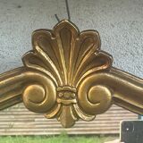 Louis XV baroque style mirror in wood and gilded stucco