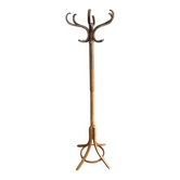 Baumann coat rack, swivelling parrot design from the 60s/70s in wood.