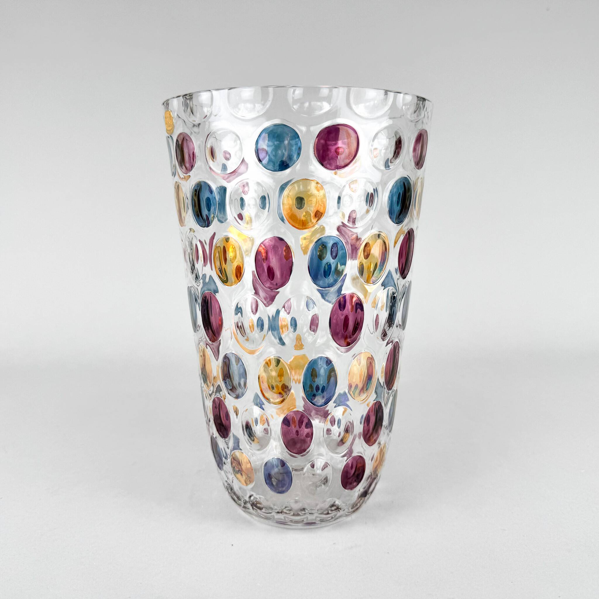 1950's Blown Vase by Max Kannegiesser, Czechoslovakia
