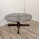 Vintage coffee table in resin and rosewood around 1960