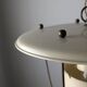 Perforated metal pendant lamp with brass details, Italy, 1940s
