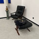 2 "Siesta" armchairs with their ottomans by Ingmar Relling, circa 1970