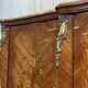 Louis XV style 3-door wardrobe in oak and rosewood - 1970s