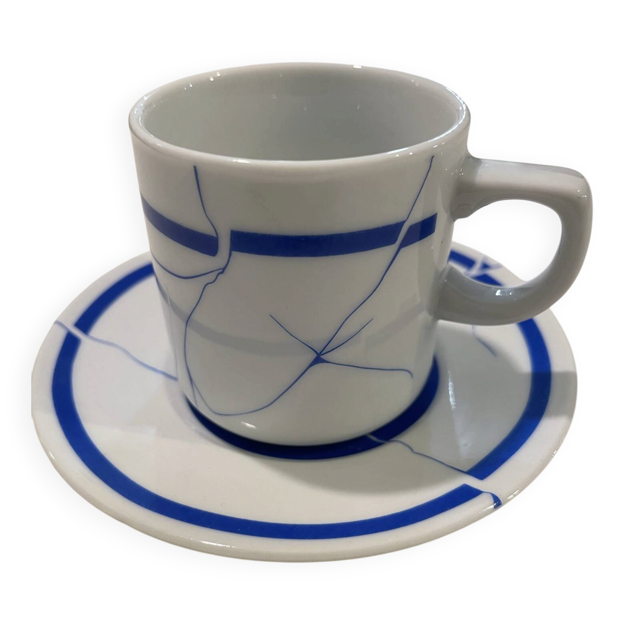 Flat cup saucer Pfister, designer furniture Pfister, original coffee cup,