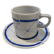 Flat cup saucer Pfister, designer furniture Pfister, original coffee cup,