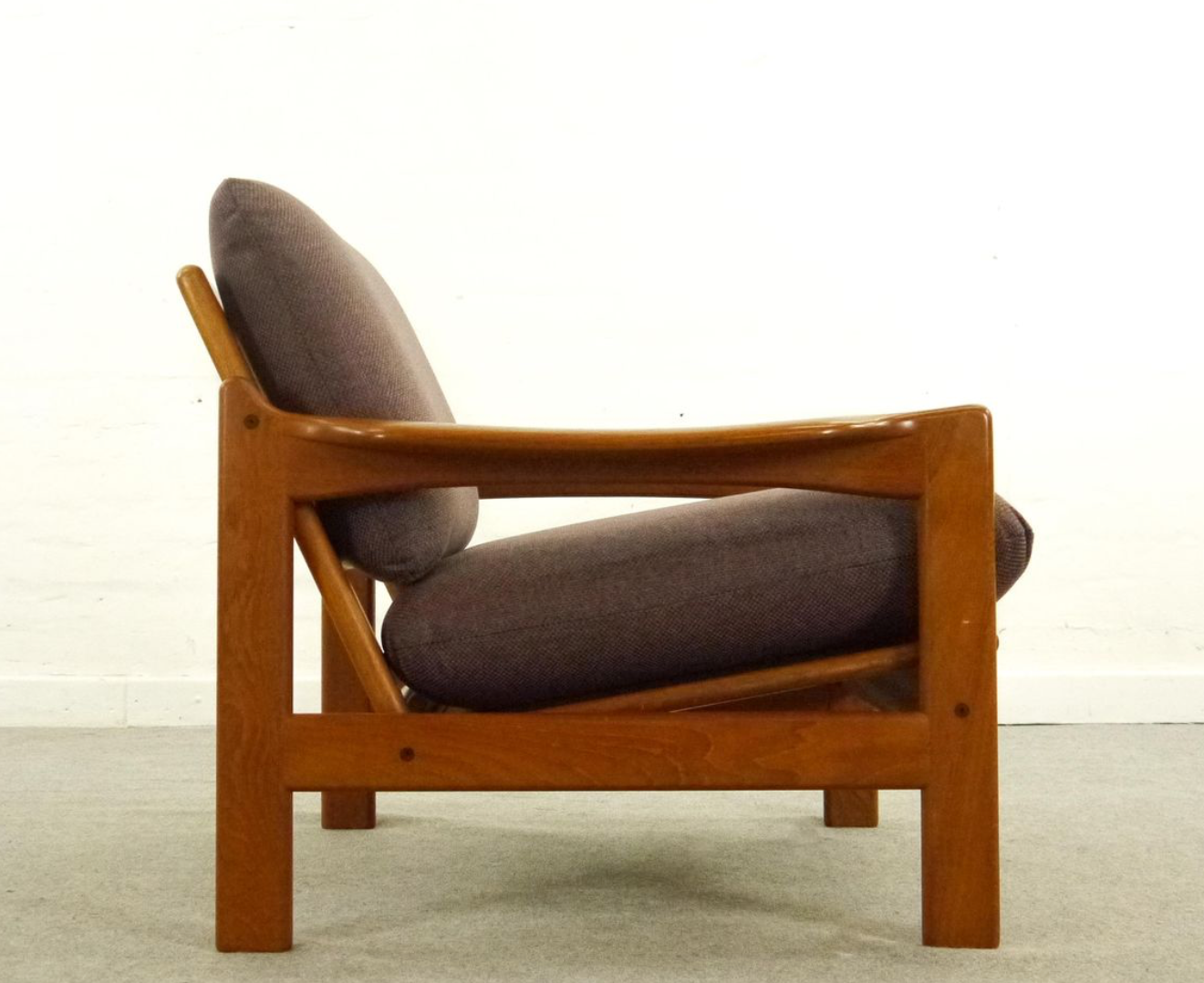 Chair Scandinavian vintage teak 1960 s