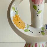 Vintage design enamelled ceramic lamp