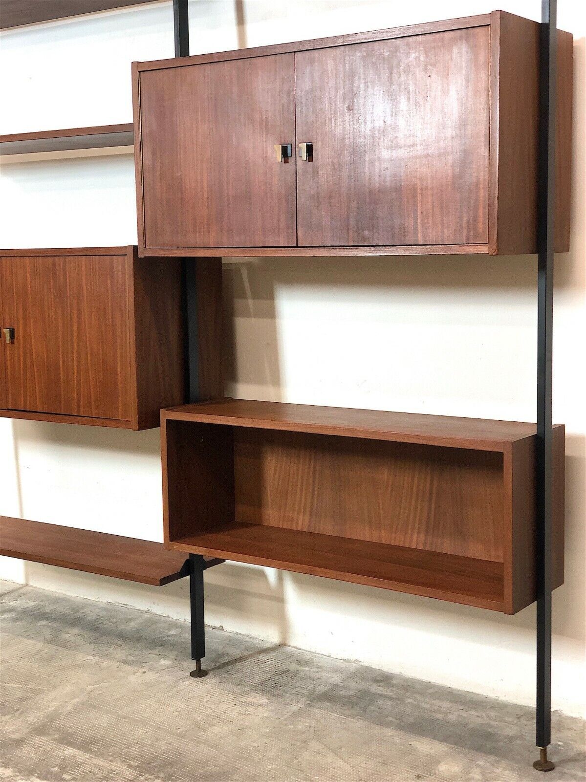Meuble de rangement modulaire et bibliothèque Italie, années 60