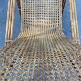 Rocking-chair rattan and canning 30s-40s