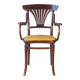 Thonet Armchair No. 221 with bronze decoration, circa 1900 - new caning -